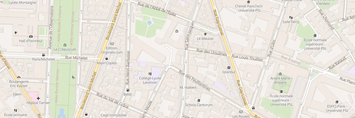 Plan du 262 Rue Saint-Jacques à Paris 5e Arrondissement