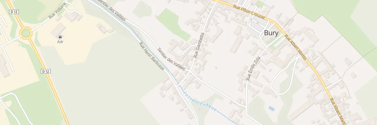Plan du 160 Rue Gambetta à Bury
