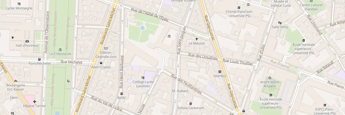 Plan du 260 Rue Saint-Jacques à Paris 5e Arrondissement