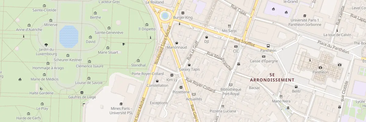 Plan du 9 Rue Gay-Lussac à Paris 5e Arrondissement