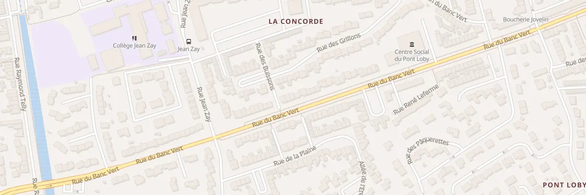 Plan du 1776 Rue du Banc Vert à Dunkerque