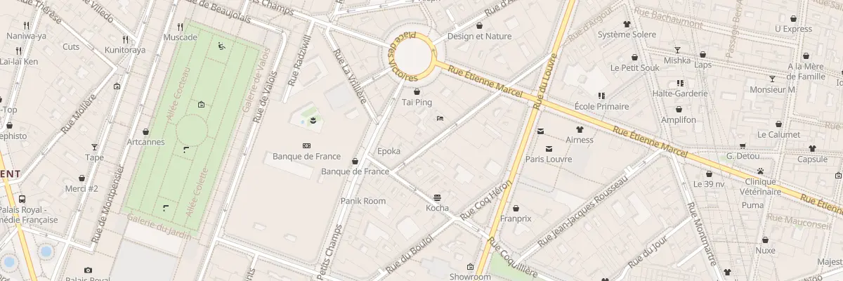 Plan du 9 Rue Herold à Paris 1er Arrondissement