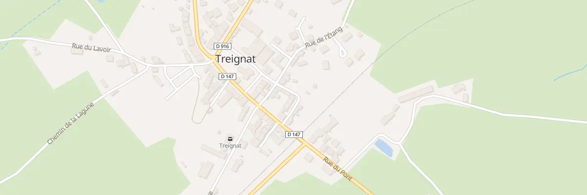 Plan du 1 Rue du Vieux Puits à Treignat