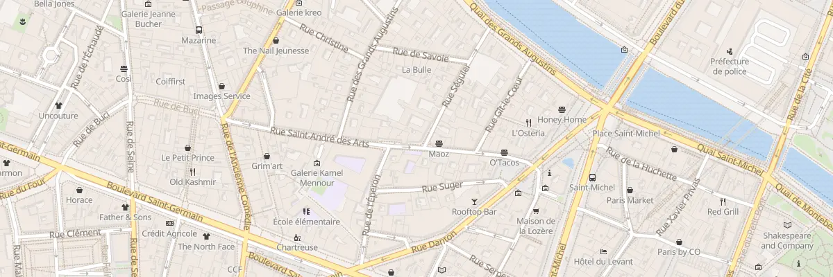Plan du 40 Rue Saint-André des Arts à Paris 6e Arrondissement