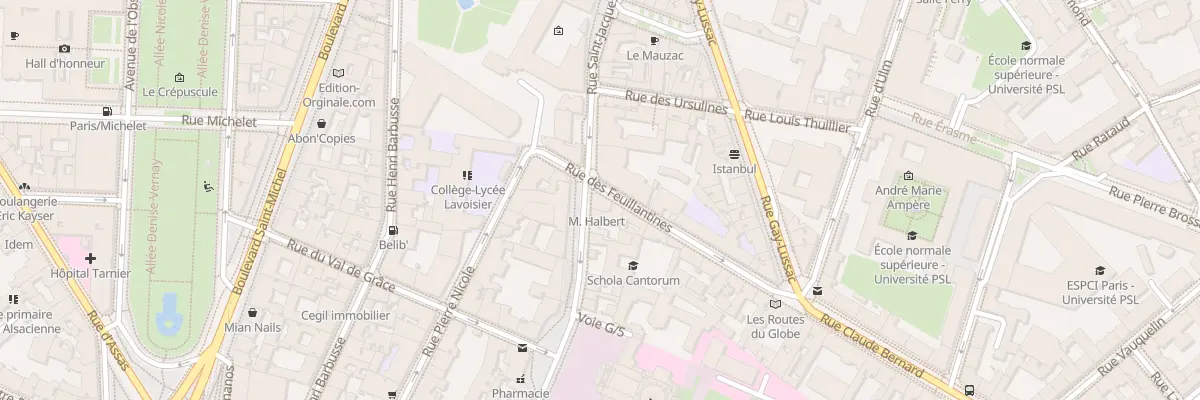 Plan du 263 Rue Saint-Jacques à Paris 5e Arrondissement