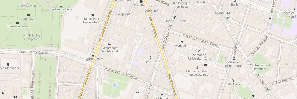 Plan du 34 Rue Gay-Lussac à Paris 5e Arrondissement