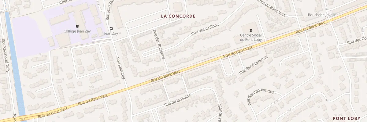 Plan du 1758 Rue du Banc Vert à Dunkerque