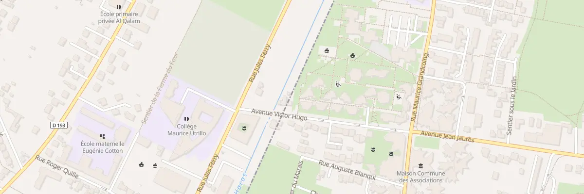Plan du 30 Av Victor Hugo à Villetaneuse
