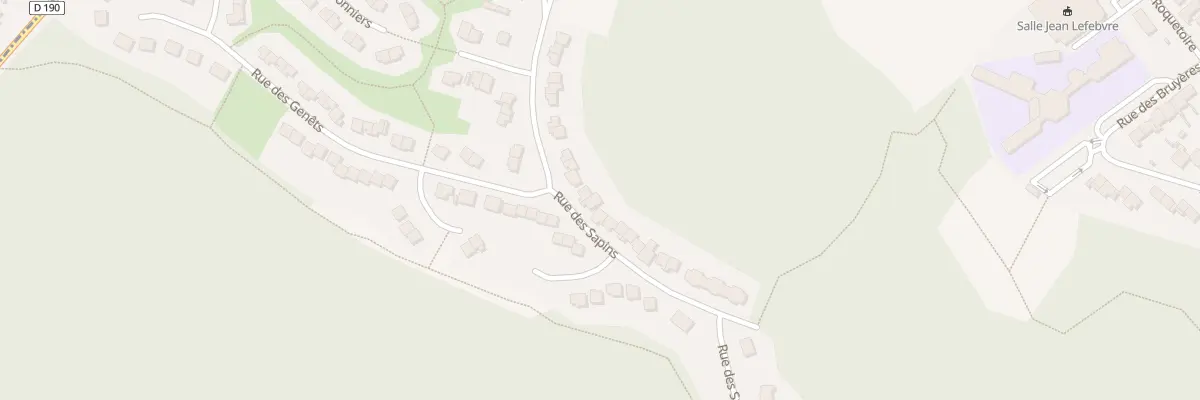 Plan du 25 Rue des Sapins à Racquinghem