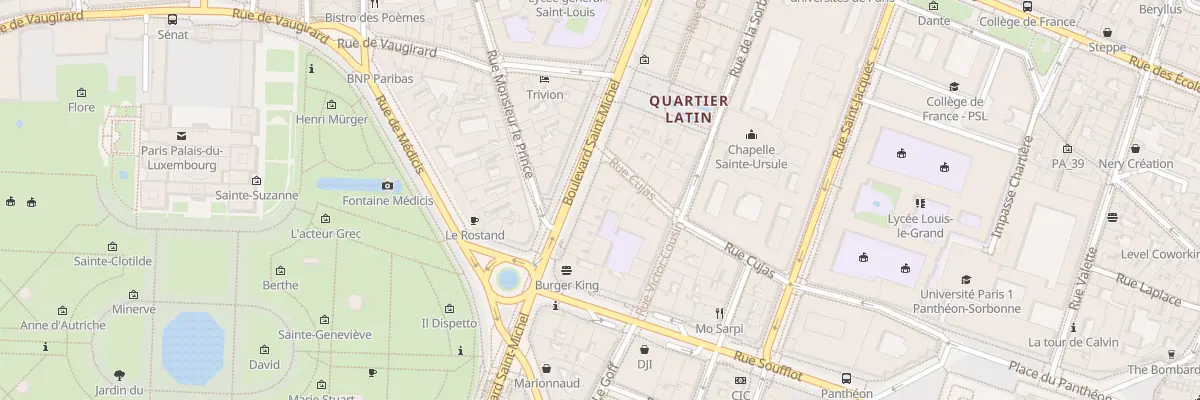 Plan du 55 Bd Saint-Michel à Paris 5e Arrondissement