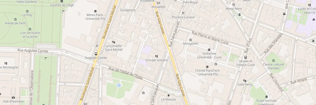 Plan du 240 Rue Saint-Jacques à Paris 5e Arrondissement