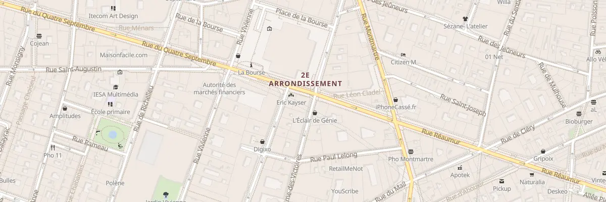 Plan du 19 Rue Notre-Dame des Victoires à Paris 2e Arrondissement