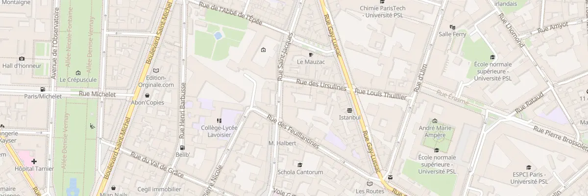 Plan du 247 Rue Saint-Jacques à Paris 5e Arrondissement