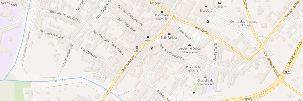 Plan du 39 Rue du Bourg à Doullens