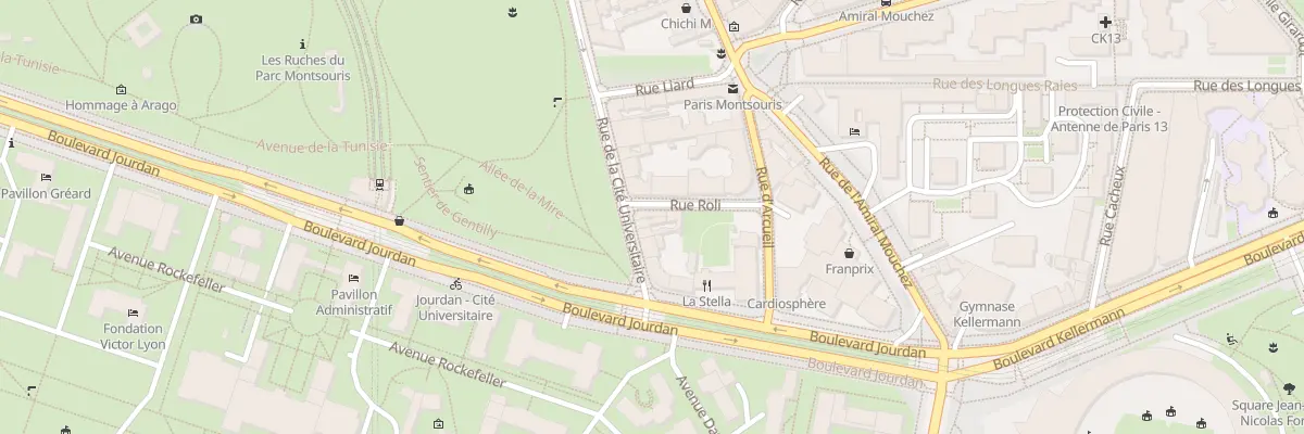 Plan du 11 Rue Roli à Paris 14e Arrondissement