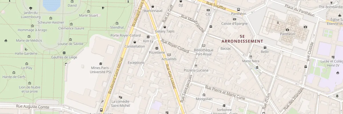 Plan du 17 Rue Gay-Lussac à Paris 5e Arrondissement