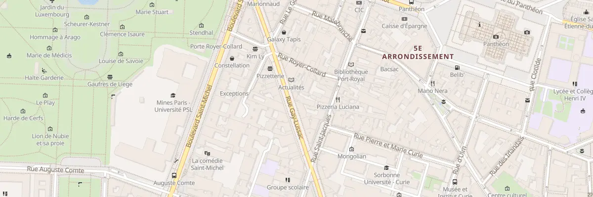 Plan du 19 Rue Gay-Lussac à Paris 5e Arrondissement