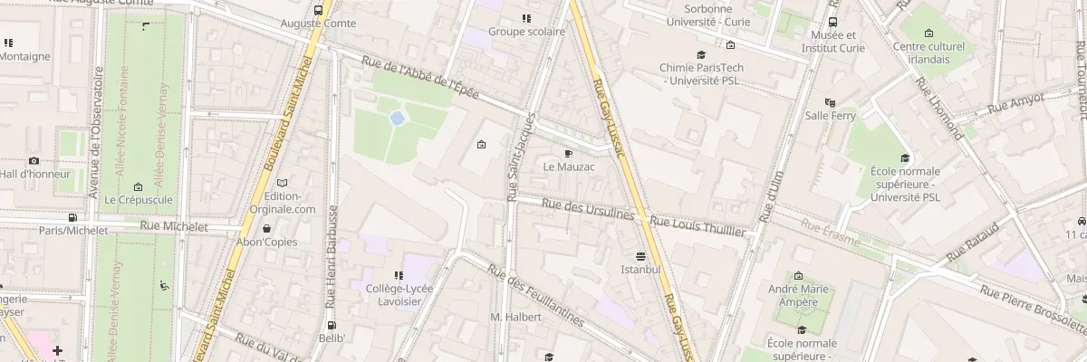 Plan du 243 Rue Saint-Jacques à Paris 5e Arrondissement