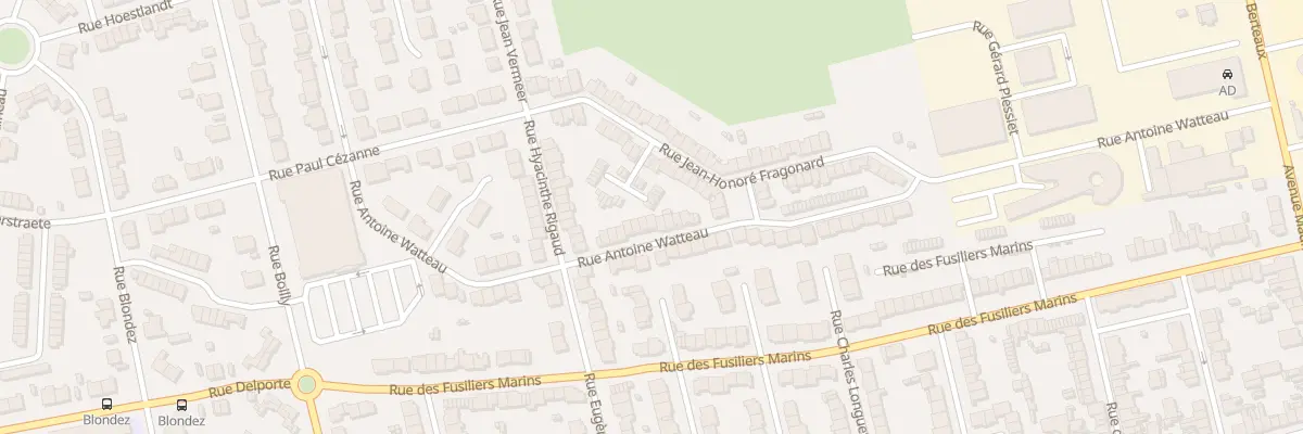 Plan du 92 Rue Antoine Watteau Saint Pol à Dunkerque