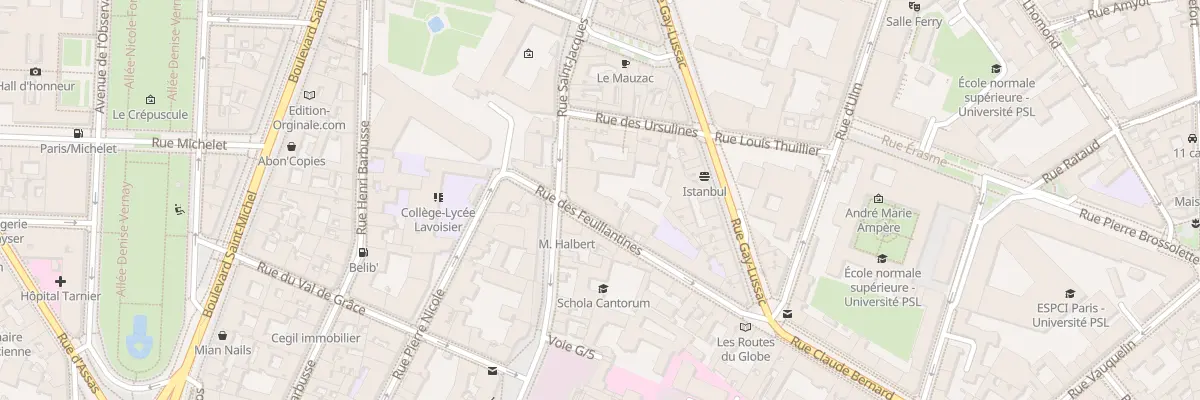 Plan du 257 Rue Saint-Jacques à Paris 5e Arrondissement