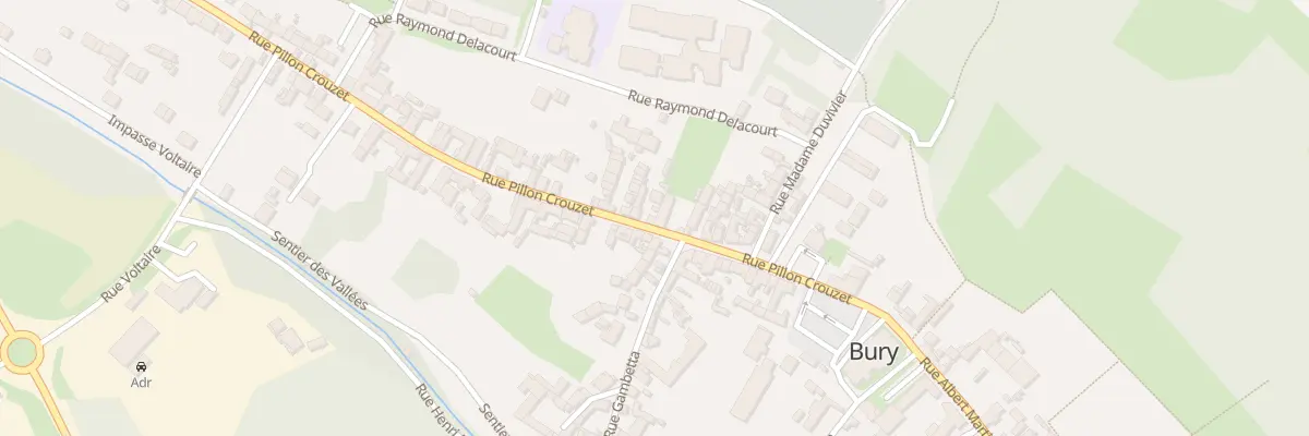 Plan du 212 Rue Pillon Crouzet à Bury