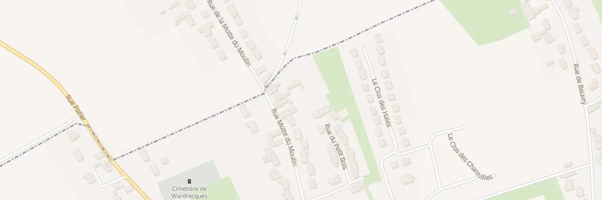Plan du 9 Rue Motte du Moulin à Wardrecques