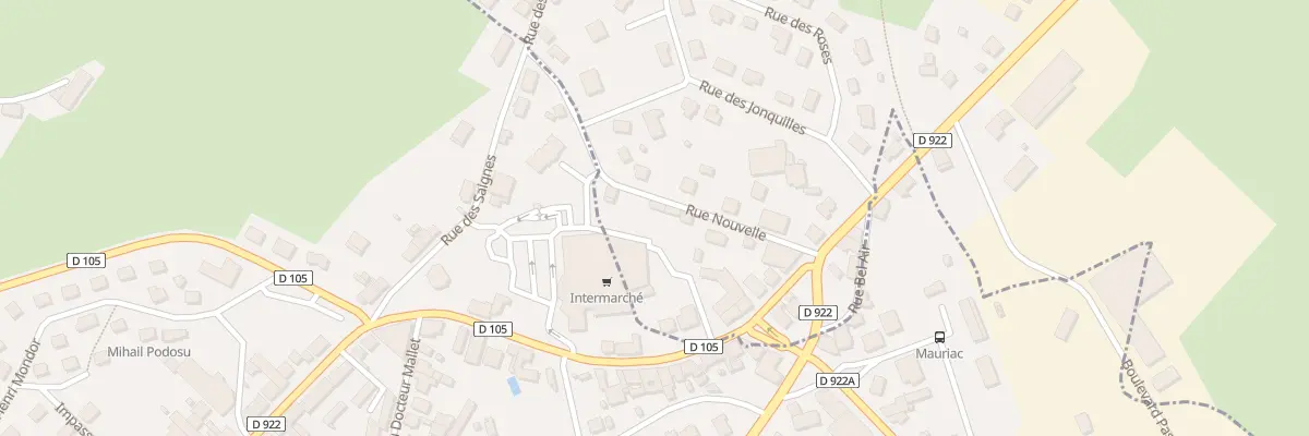 Plan du 9 Rue Nouvelle au Vigean