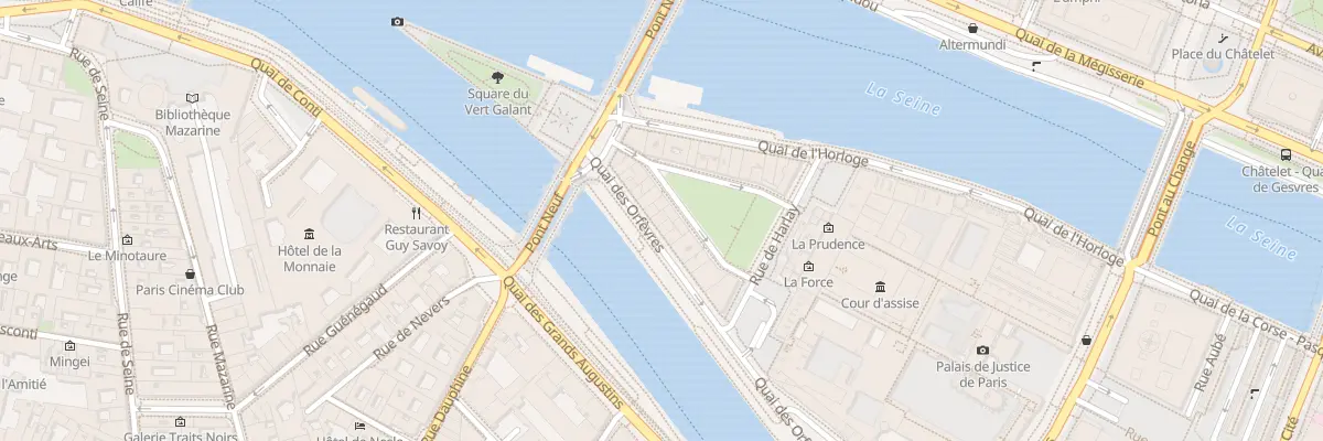 Plan du 60 Quai des Orfèvres à Paris 1er Arrondissement
