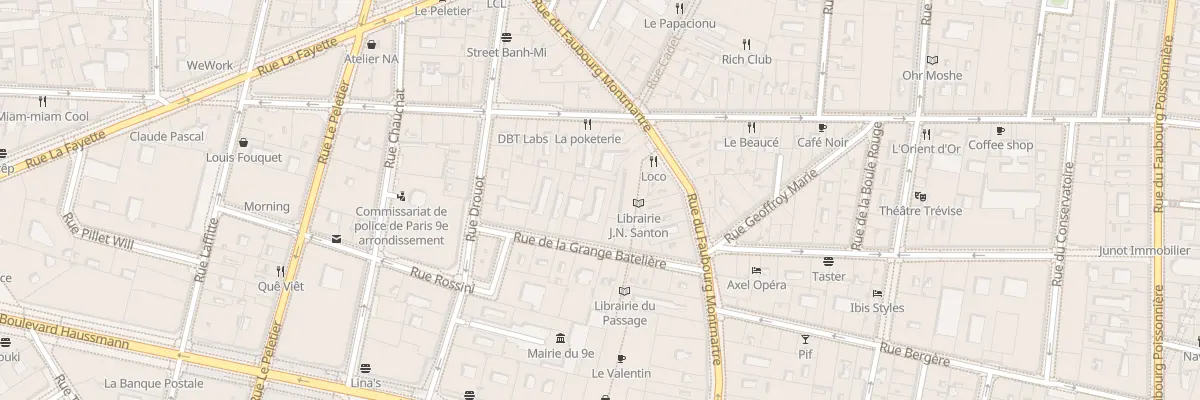 Plan du 10 Rue de la Grange Batelière à Paris 9e Arrondissement