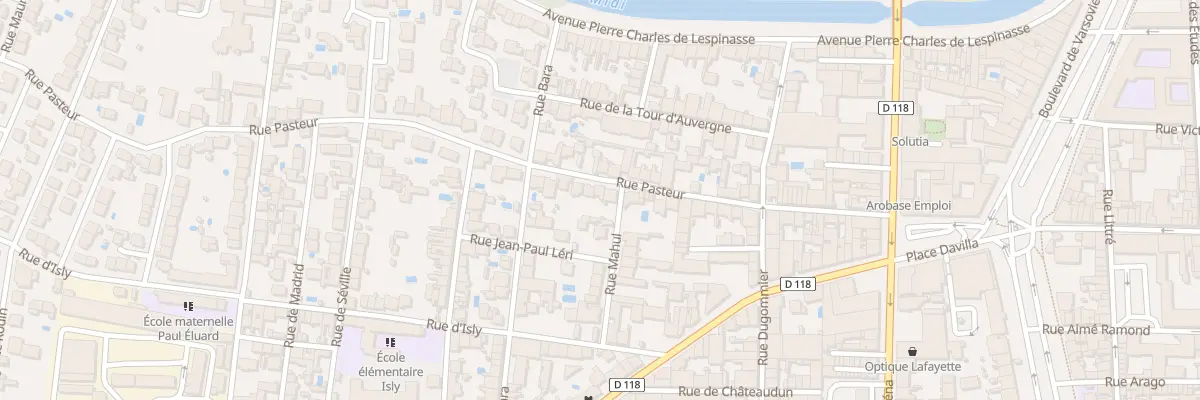 Plan du 37 Rue Pasteur à Carcassonne