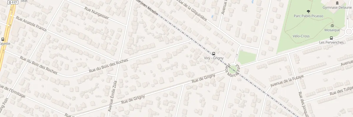 Plan du 70 Rue du Bois des Roches à Sainte-Geneviève-des-Bois