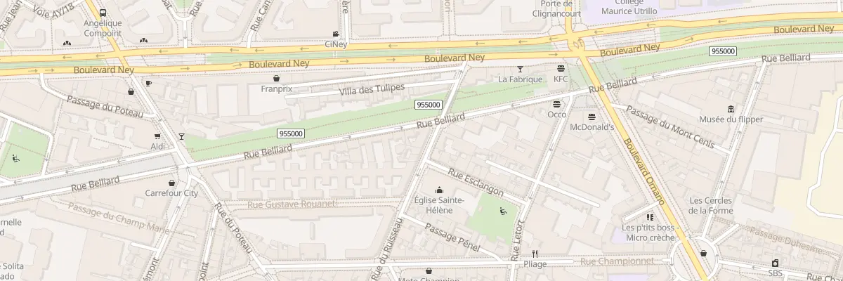 Plan du 97 Rue du Ruisseau à Paris 18e Arrondissement