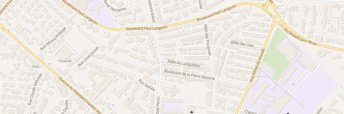 Plan du 3 All des Corbieres à Carcassonne