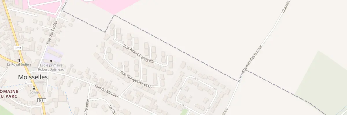 Plan du 1 Rue Albert Denoyelle à Moisselles