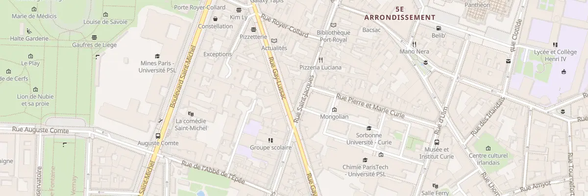 Plan du 27 Rue Gay-Lussac à Paris 5e Arrondissement