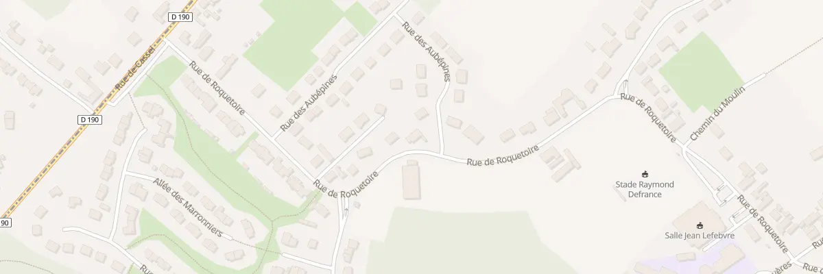 Plan du 144 Rue de Roquetoire à Racquinghem
