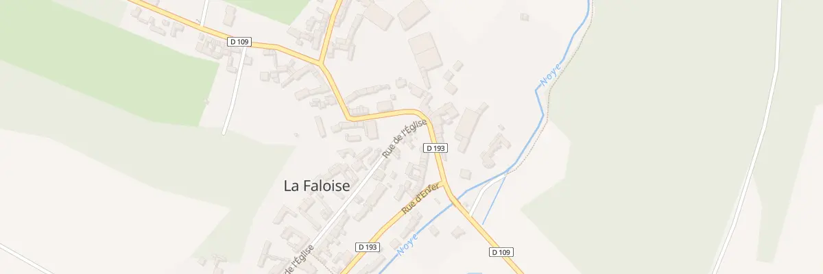 Plan du 1 Rue de l’Eglise à La Faloise