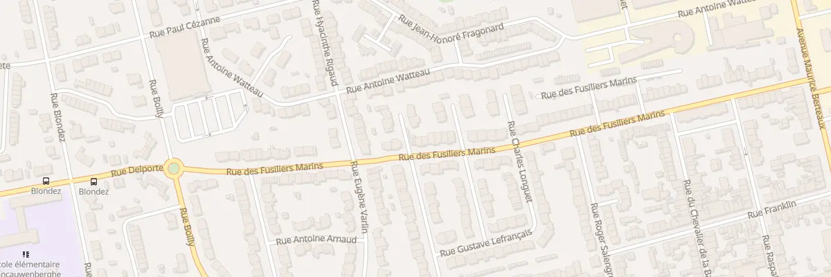 Plan du 98 Rue des Fusiliers Marins Sp à Dunkerque