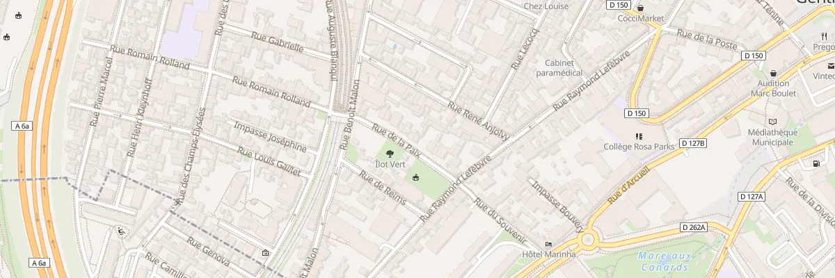 Plan du 14 Rue de la Paix à Gentilly