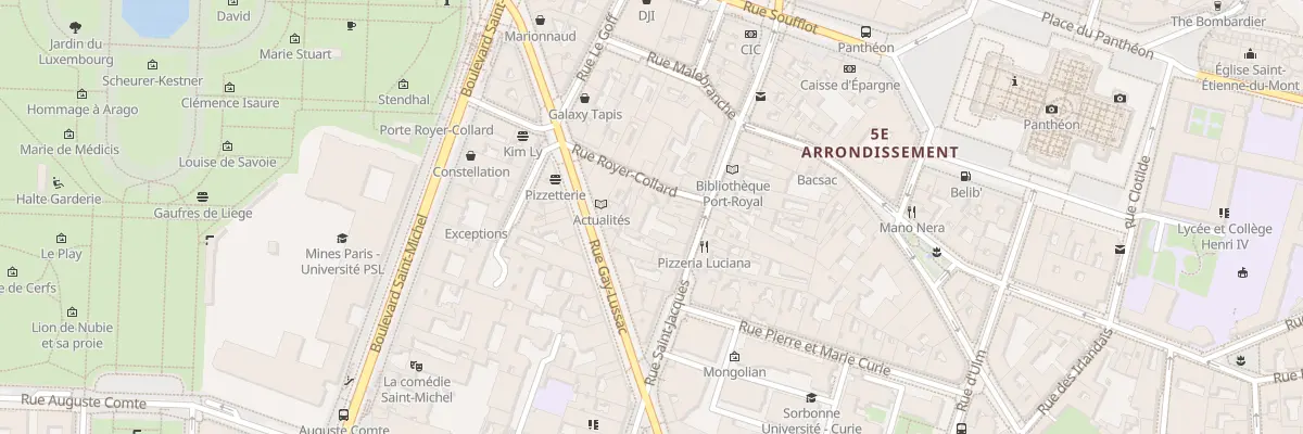 Plan du 212 Rue Saint-Jacques à Paris 5e Arrondissement