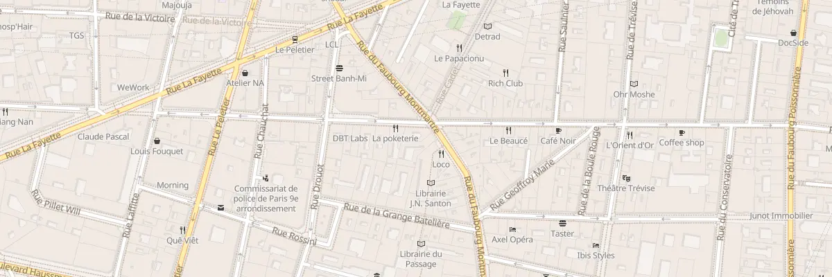 Plan du 35 Rue du Fbourg Montmartre à Paris 9e Arrondissement