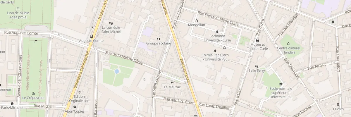 Plan du 40 Rue Gay-Lussac à Paris 5e Arrondissement