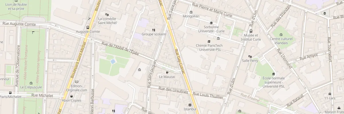 Plan du 44 Rue Gay-Lussac à Paris 5e Arrondissement