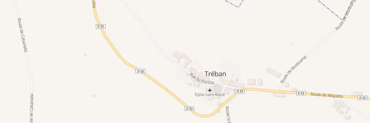 Plan du 5001 Treban à Tréban