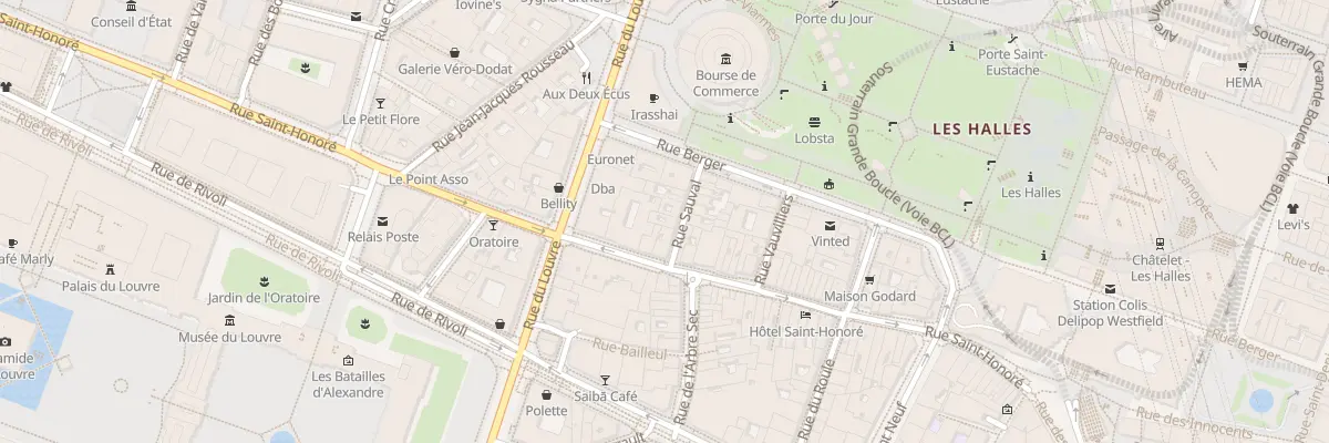 Plan du 3 Rue Sauval à Paris 1er Arrondissement