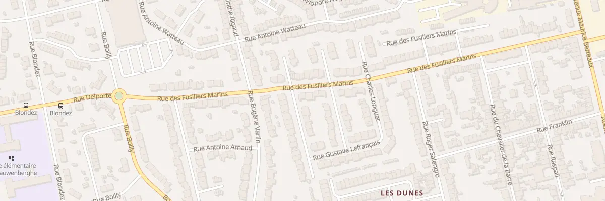 Plan du 93 Rue des Fusiliers Marins Sp à Dunkerque