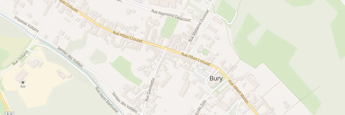 Plan du 151 Rue Pillon Crouzet à Bury