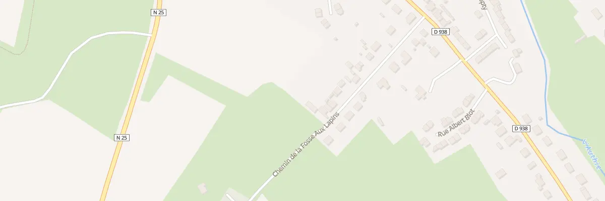 Plan du 27 Che Dit de la Fosse aux Lapins à Doullens