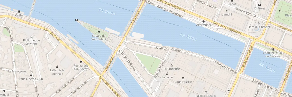 Plan du 31 Quai de l’Horloge à Paris 1er Arrondissement
