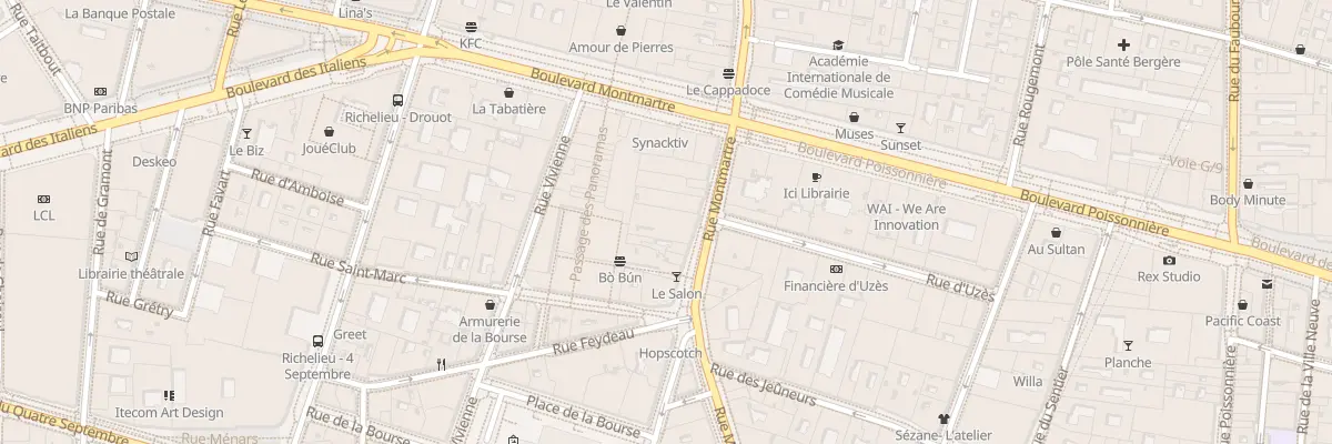 Plan du 159 Rue Montmartre à Paris 2e Arrondissement